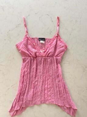 Wet Seal Pink Fairy Sequin Top